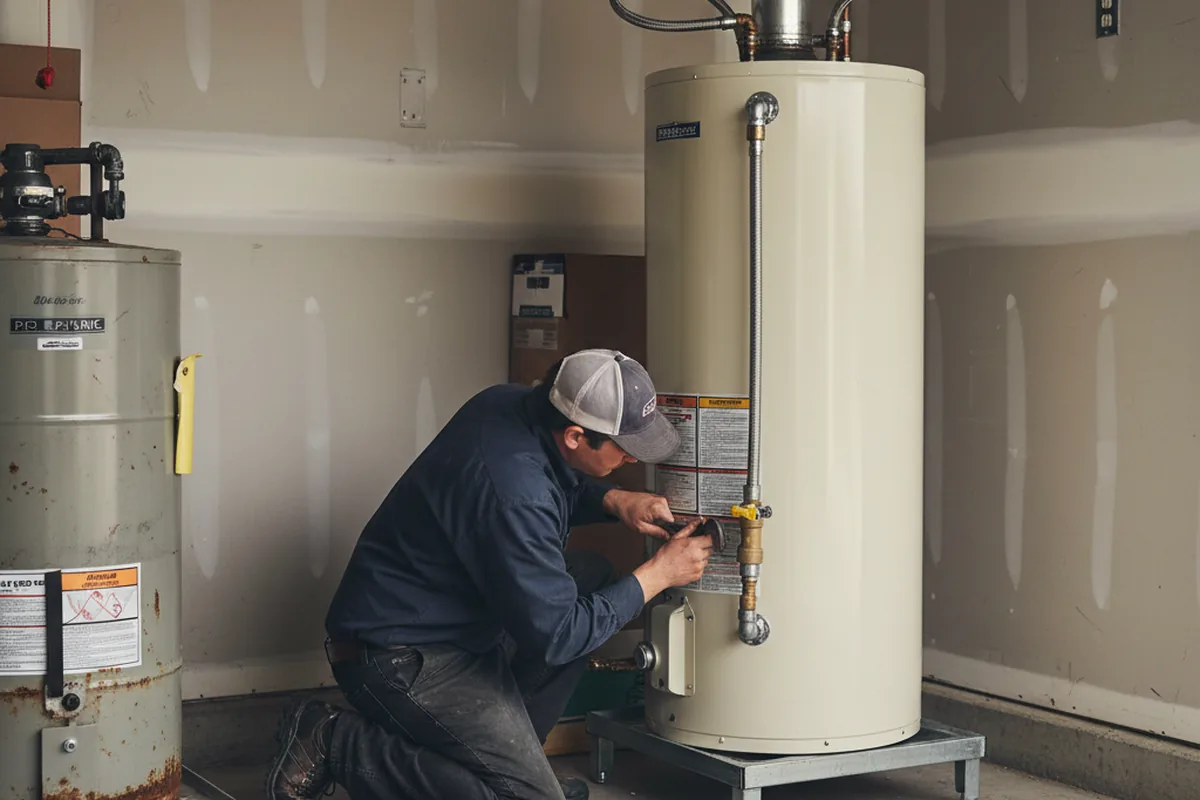 Water heater and shutoff valve replacement in Mission
